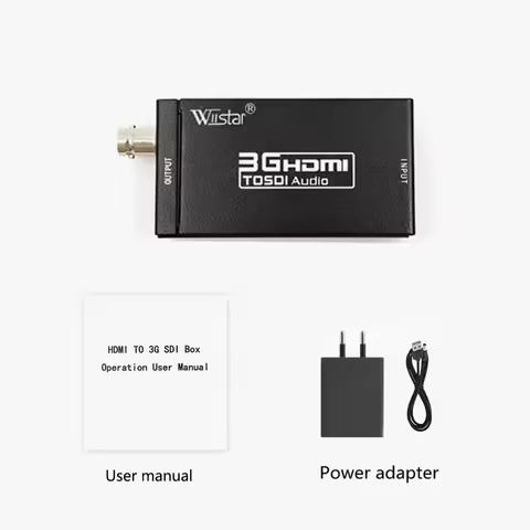 HDMI to SDI Converter Audio Video Adapter 720P 1080P HDMI to BNC Support SD HD 3G-SDI for Home Theat