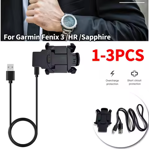 1-3pcs For Garmin Fenix 3/Fenix 3 HR/Fenix 3 Sapphire/Quatix 3/Tactix Bravo Sport Watch Charger Smar