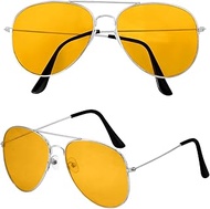 W WIDMANN MILANO Party Fashion - Glasses with Coloured Lenses, Aviator Glasses, Accessory for 80s Th