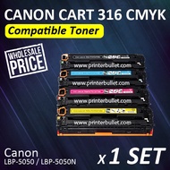 1 set CMYK Canon 316 High Quality Color Laser Toner Cartridge