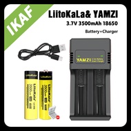 Liitokala Lii-35s 3500mAh 3.7V 18650 Lithium Rechargeable Battery With YAMZI Charger