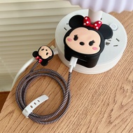 Minnie Charger Cover TPU Charger Case Charger Protector Compatible with iPhone 35W Official Charger 