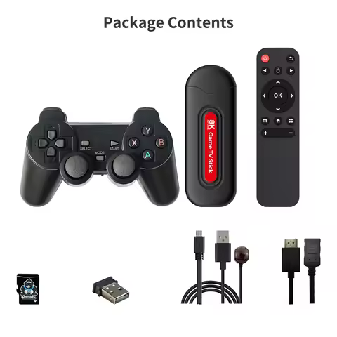 HOT Q9 Pro Game TV Stick Built in 10000+ Retro Games 14 Emulators for PSP 3D Games 4K TV Stick for A