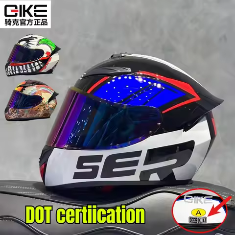 QIKE DOT certified helmet Red Venom Full Face Motorcycle Helmet with Multiple Air Vents Ideal for To