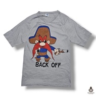 BACK OFF Vintage 1980s USA Second-Hand T-Shirt Chest 15.5 Length 25.5