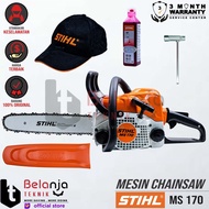 PROMO- STIHL CHAINSAW MS 170 14 INCH MESIN POTONG KAYU MS170 GERGAJI KAYU 14"- alfamini