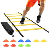 Jessfar Training Ladder and Marker Cone Set for Agility Practice - 3M, 5M, and 8M Options with Durab