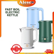 Alescomall 2.2L Auto Boiling Kettle 1500W Double Layer Heat Insulation Cerek Elektrik