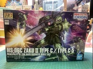 HG 1/144 Gundam The Origin  MS-06C ZAKU II Type C/ Type C-5