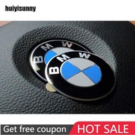 HYS 45mm Steering Wheel Adhesive Logo Badge Fits BMW 1 3 5 6 7 Z3 Z4 X5 X6 E46 E90 E39 E60 F10