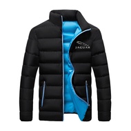 Men's Fashion Jaguar Jacket Puffer Jacket Winter Warm Down Zipper Light Down Jacket Coat Size S-3XL