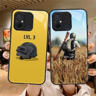 Z-28 PUBG Game Case Casing for Xiaomi Redmi Note 12C 9i 9T 11A 9A 12 7 11 Lite Pro HD Glass