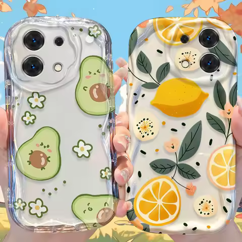 Fruit Lemon Avocado Case for Xiaomi Redmi Note 14 13 12 11 10 Pro Plus 5G 9 14C 13C 4G 12C 10C 10S A