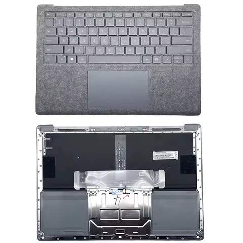 13.5" US Palmrest Backlit Keyboard Gray For Microsoft Surface 3 4 1867 1868 1950