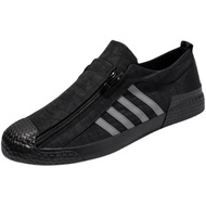 Shoes Canvas Shoes All-Match Casual Help Zipper New Style White Trendy Version Shoes Spring Shoes Tr
