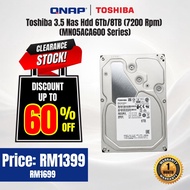 Toshiba 3.5 Nas Hdd 6Tb/8TB (7200 Rpm) -MN05ACA Series