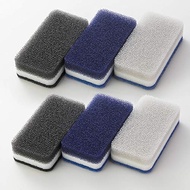 Duskin Official Kitchen Sponge 3-Color Set Monotone 6 Pieces (New Stylish Color Set)