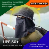 Boonie Hat Waterproof Simple Elegant Stylish Outdoor Anti-Uv Jungle Hat with Face and Neck Protector