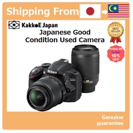 [Japanese Used Camera]Nikon Digital SLR camera D3200 200mm Double Zoom Kit 18-55mm/55-200mm attached