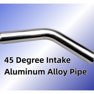 Inlet aluminum alloy tube 45 degrees, 51mm/63mm/70mm/76mm, universal car inlet modification, interco