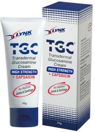 LYNK TGC TRANSDERMAL GLUCOSAMINE CREAM + CAPSAICIN 45gm (Expiry 2025)