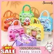 [SINI]  Portable Lunch Bag with Sturdy Handle Cartoon Women Children School Thermal Insulated Lunch Box Tote Food Small Cooler Bag