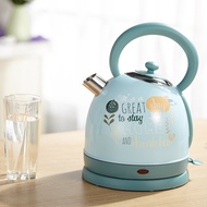 Stainless Steel Electric Automatic Cut Off Jug Kettle 1.7L Retro Pattern Electric Kettle