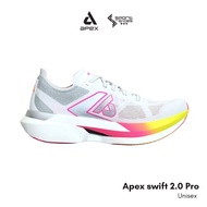 Apex swift 2.0 Pro Unisex Running Shoes White/Neon Yellow l 1 Running Shoes Men Running Shoes Women