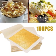Gold Foil Paper 100 Pcs Flakes Foil Gold Foil Paper