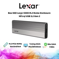 Lexar E300 M.2 Nvme Encyclopedia SSD Box supports USB 3.2 Gen 2, High Speed 10Gbps,