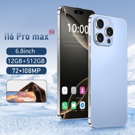 A16PM NEW Smartphone 4G/5G Network 6.8inch Full Screen Large Memory 12GB+512GB Battery 8000mAh Andro