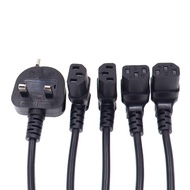 UK BS1363 3 pin Plug to C13 Female PDU Angle Power CablesIEC C13 angle adapterPower cord angle adapt