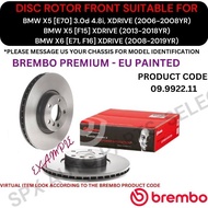 BREMBO GENUINE DISC BRAKE ROTOR (FRONT) FOR BMW X5 [E70, F15] '06-18YR / X6 [E71, F16] XDRIVE '08-19
