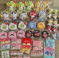 Keroro 軍曹 hello kitty 化妝袋 玩偶 掛件 tamama giroro dororo Kululu 曹長 二等兵 傻瓜青蛙 掛包 鎖匙扣 毛公仔 保護套 索繩袋仔 my melod