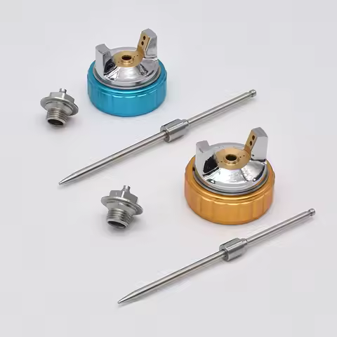 LVLP Spray Gun Nozzle Kit for Auarita L898 Spray Gun 1.4/1.8mm Nozzle Air Cap Set Power Sprayer Pain