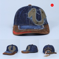 Mũ Nón Ông Địa True Logo Chữ U - Nón Địa Đàn - Nón Jean Rách Bụi - Mũ Nón Bóng Chày Chất Liệu Jean D