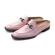 Pierre Cardin รองเท้าผู้หญิง รองเท้าส้นแบน รองเท้าโลฟเฟอร์ นุ่มสบาย ผลิตจากหนังแท้ สีชมพู ไซส์ 36 37