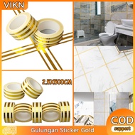 500CM Gold Sticker Roll / Gold Masking Tape / Gold Washi Tape Sticker / Gold Ceramic Floor Sticker R