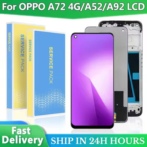Display For OPPO A72 4G A52 A92 CPH2067 LCD Display Touch Screen Digitizer Assembly Replacement For 