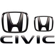 Honda Access Black Dark Chrome Emblem Kit Civic FE / FL1