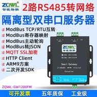 接口伺服器2路RS485轉以太網模塊MQTT接口轉網口HTTP邊緣計算Modbus網關JSON工業TCP轉485主動輪詢