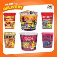 Haribo Goldbears , Happy Cola , Berries, Happy Mix ขนาด 175 กรัม  Merry Christmas Box 980กรัม