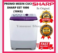 MESIN CUCI SHARP 2 TABUNG EST 1090 - MESIN CUCI 2 TABUNG SHARP 10KG - SHARP MESIN CUCI 2 TABUNG EST 