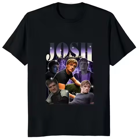 Josh Hutcherson The Eras T-Shirt Classics Casual Fashion Streetwear Hip Hop Women T Shirt Loose Hips