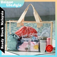 Waterproof Transparent Large Big PVC Tote Beach Travel Swim Bag Swimming Gym Travelling Pantai Pool 