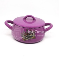 Enamel Casserole Pot Japan Aubecq 16 cm / 2qt