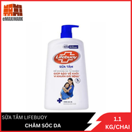 Sữa Tắm Lifebuoy Chăm Sóc Da (Xanh) Chai 1.1KG