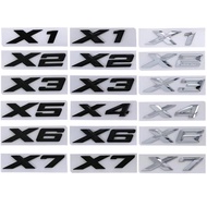 3d Chrome Letters For Car BMW X1 E87 F48 E84 X2 F39 X3 F25 E83 G01 X4 F26 G02 X5 E70 E53 F15 G05 EX6