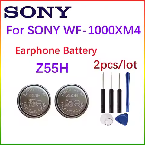 2pcs/lot New Z55H Original battery replacement CP1254 1254 for Sony WF-1000XM4 XM4 Bluetooth Headset