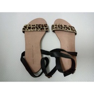 Zara Leopard Flats Sandal Women